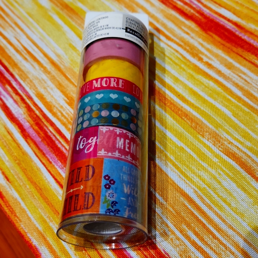 BARELY USED 9 RECOLLECTIONS WASHI TAPE
